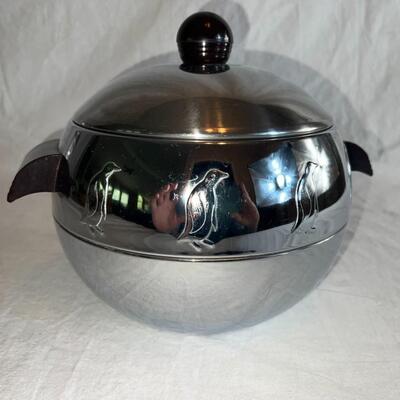 1950’s Penguin Aluminum Round Hot & Cold Server West End
