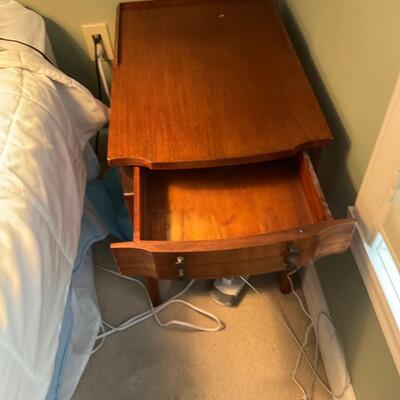 Wooden nightstand with drawer