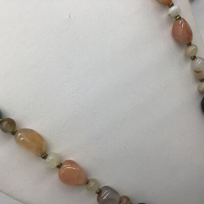 Vintage Polished Stone Necklace