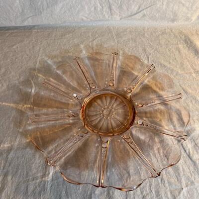 Beautiful Colored Glass Tray/Platter - Vintage