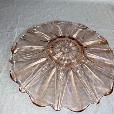 Beautiful Colored Glass Tray/Platter - Vintage