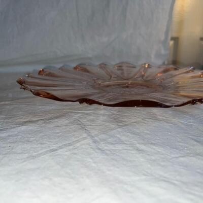 Beautiful Colored Glass Tray/Platter - Vintage