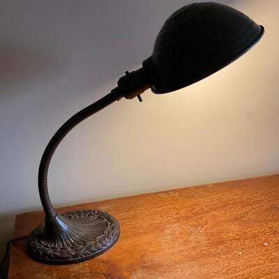 Vintage cast iron desk lamp
