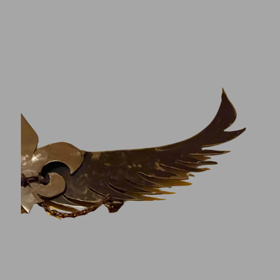 Original Metal NOLA Wings by Local Artist Tress Turner - 22"