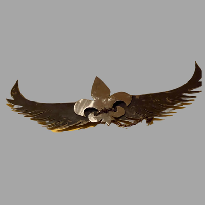 Original Metal NOLA Wings by Local Artist Tress Turner - 22"