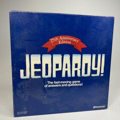 Retro Pressman Jeopardy 25th Anniversary Edition Family Friends Competitive Board Game