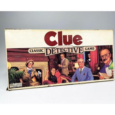 Retro Parker Brother Clue Classic Detective Game