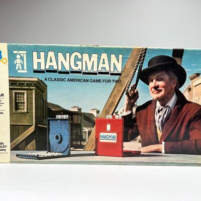 Vintage Milton Bradley Hangman Classic Competitive Game for Two