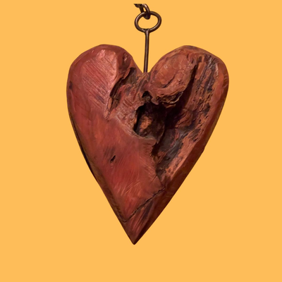 Original Heart and Metal Sculpture by Kelly Guidry - 31"