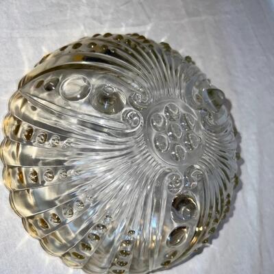 Vintage Glass Bowl Textured