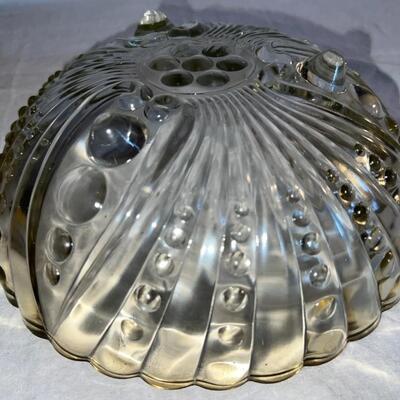Vintage Glass Bowl Textured