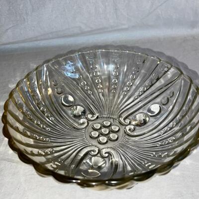 Vintage Glass Bowl Textured
