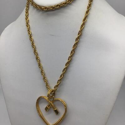 Large Heart Necklace with chain