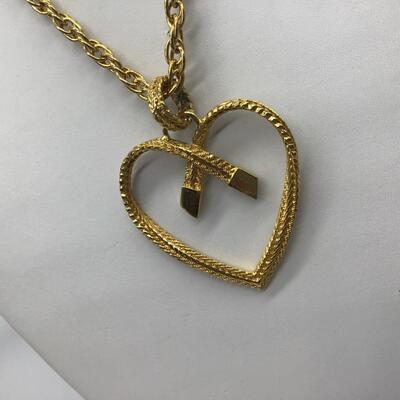 Large Heart Necklace with chain