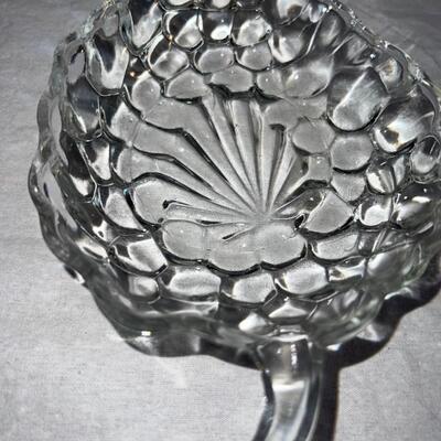 2 Textured Glass Pieces - Vintage