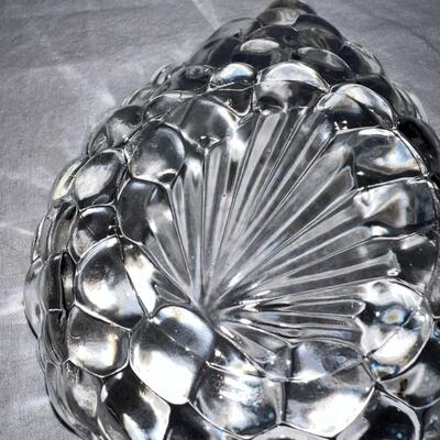 2 Textured Glass Pieces - Vintage