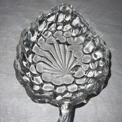 2 Textured Glass Pieces - Vintage