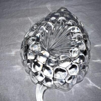 2 Textured Glass Pieces - Vintage