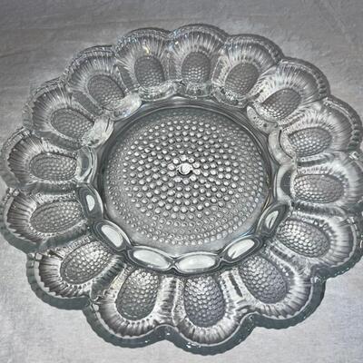 Textured Deviled Egg Glass