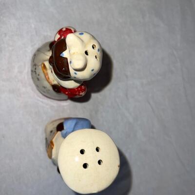 Empress Black Americana Salt and Pepper Shakers Japan