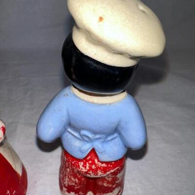 Empress Black Americana Salt and Pepper Shakers Japan