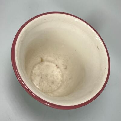 FTD Ceramic Flower Planter Pot Vase Green Gingham & Tulip Flowers