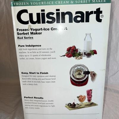 Cuisinart Ice Cream/Sorbet Maker New In Box