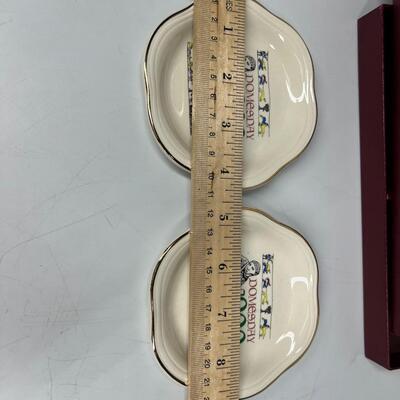 Vintage Palissy Royal Worcester Spode Domesday 900 Winchester Trinket Dishes with Original Display Box