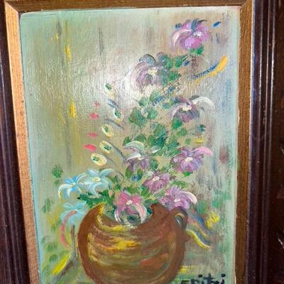 Vintage Fritzi Watercolor Framed