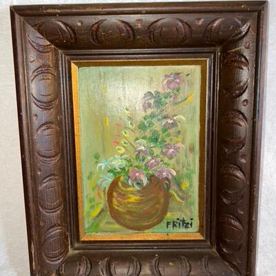 Vintage Fritzi Watercolor Framed