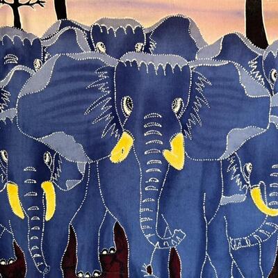 2 Tapestry/Canvas African Prints