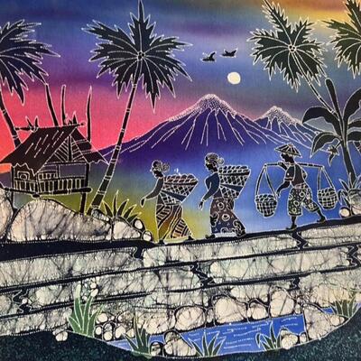 2 Tapestry/Canvas African Prints