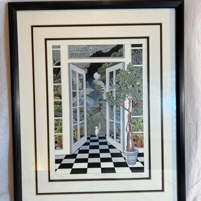 Frances Greenburg Litho Print Blue Moon II 226/500