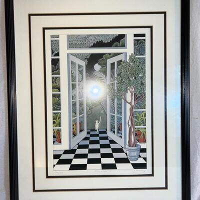Frances Greenburg Litho Print Blue Moon II 226/500