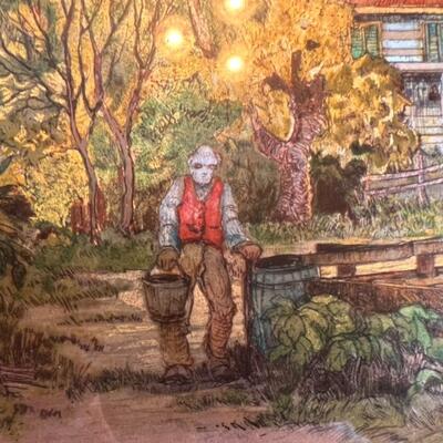 Lionel Barrymore "The Old Farm" Print
