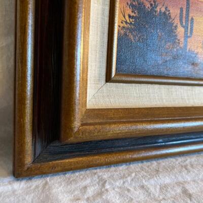 J. Bird Desert Oil Painting