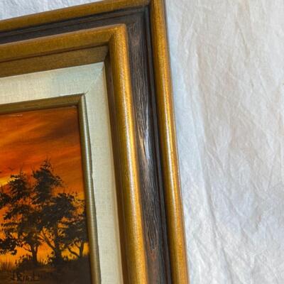 J. Bird Desert Oil Painting