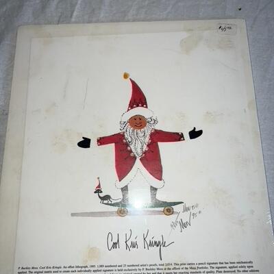 Moss Numbered Print "Cool Kris Kringle" 1995 53/1989 New