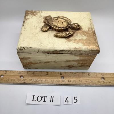 Lot 45 - Hand Made Mexican Wood Jewelry Box