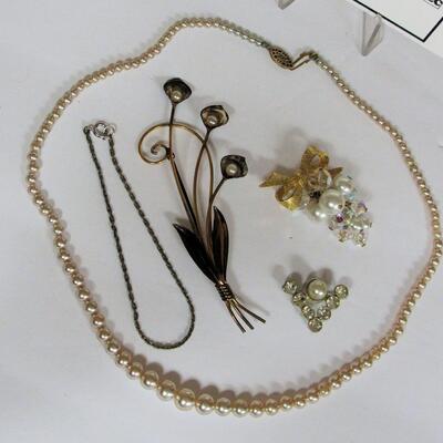 Some Gold Filled, Some Unmarked, Fancy Pin is GF over Sterling, GF Bracelet, More