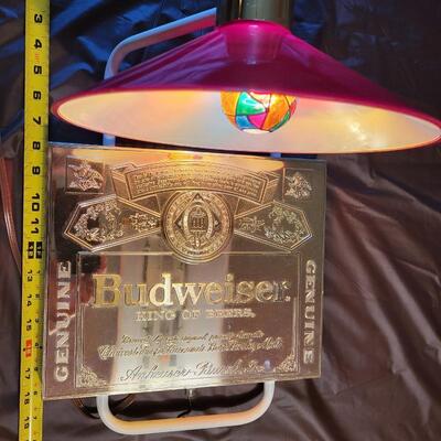 VINTAGE BUDWEISER WALL PLAQUE LIGHT