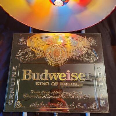 VINTAGE BUDWEISER WALL PLAQUE LIGHT