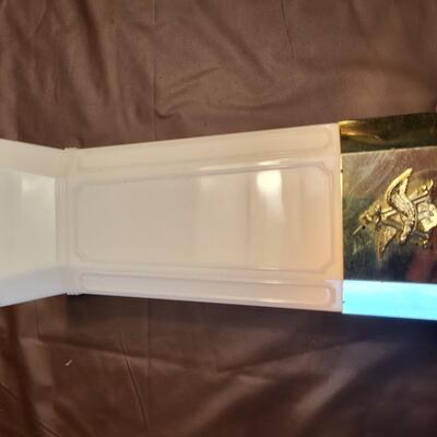 VINTAGE PAIR OF BUDWEISER KING OF BEERS WALL LIGHTS