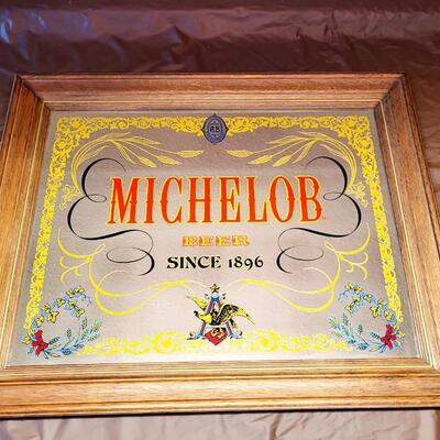 VINTAGE MICHELOB WALL MIRROR
