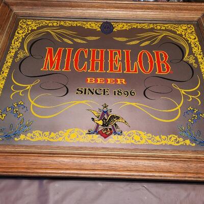 VINTAGE MICHELOB WALL MIRROR