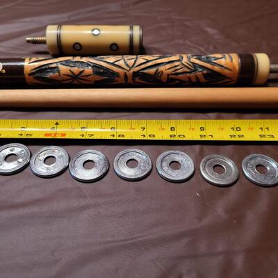 NATIVE ART CUSTOM POOL STICK
