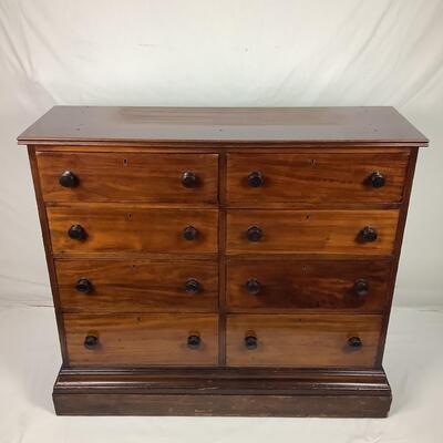 814  Antique Victorian Marble Top 8-Drawer Dresser