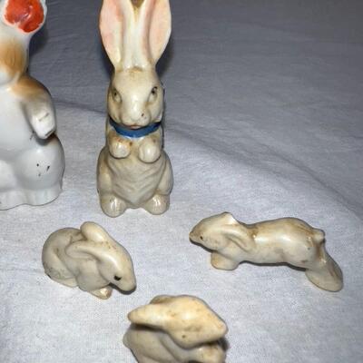 Antique Porcelain Japanese Made Figures