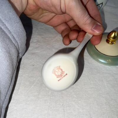Noritake Handpainted Sugar Bowl with Lid and Spoon