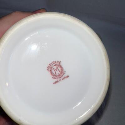 Noritake Handpainted Sugar Bowl with Lid and Spoon